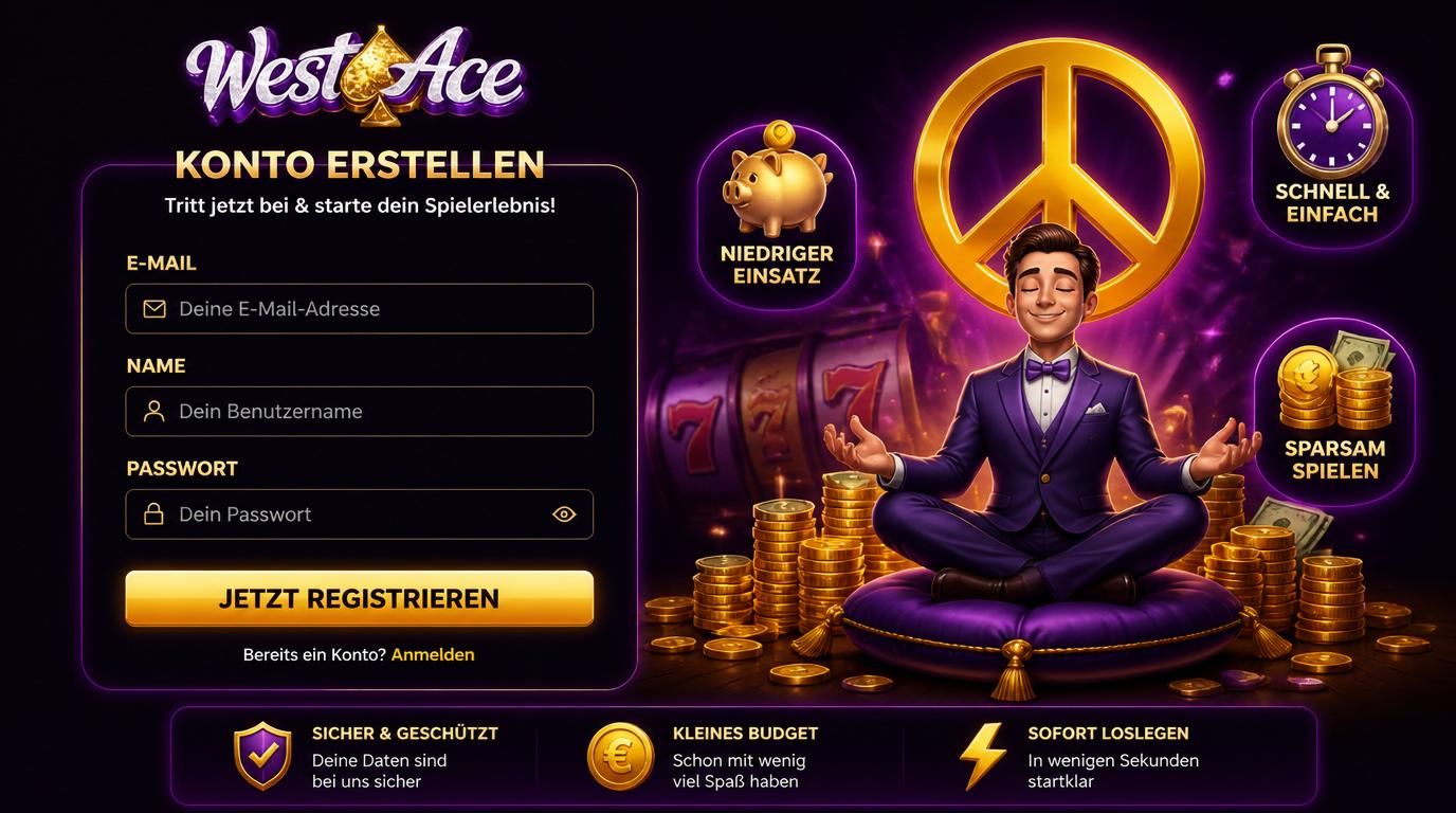 Ein stylisches Formular zur KasRegistration mit kleinen Einsätzen und Benutzerkonto